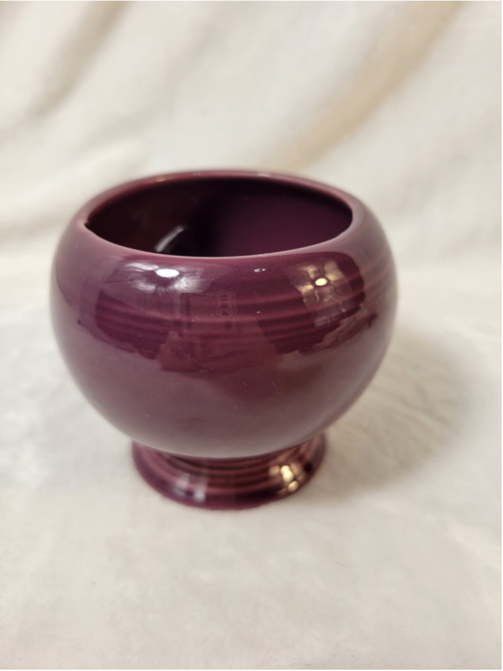 Fiesta ware USA Heather Individual Sugar Bowl NO LID Ceramic 3” Homer Laughlin
